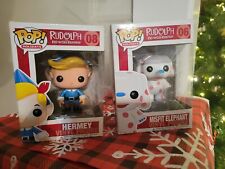 Funko Pop Misfit Elephant 06 And Hermey 08 From Rudolph The Red Nosed Reindeer picture