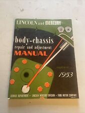 1953 LINCOLN & MERCURY SERVICE / SHOP MANUAL supplement picture