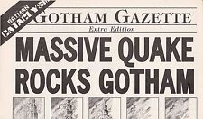 BATMAN CATACLYSM GOTHAM GAZETTE MASSIVE QUAKE ROCKS GOTHAM RETAILER PROMO 1998 picture