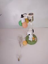 RARE VINTAGE PEANUTS SNOOPY BALLOONS & WOODSTOCK LAMP  AS-IS picture