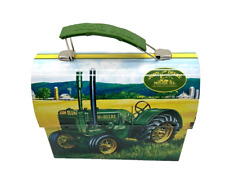 John Deere Tractor 2007 Edward C Schaefer Mini Lunch Box Tin Small Dents picture