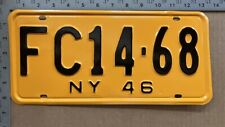 1946 New York license plate FC 14 68 YOM DMV Fulton SHOW CAR READY 13684 picture
