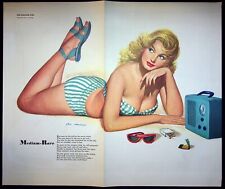 Al Moore 1950s Print Esquire Magazine Medium Rare Beach Girl Ben Stahl Matador picture