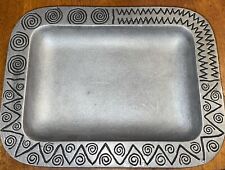 Wilton Armetele Reggae Pewter Rectangle Serving Tray 7.75” x 6” Approx. picture