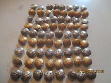 VINTAGE METAL FOIL LIKE BUTTONS  72 BUTTONS picture