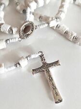 Medjugorje Stone Rosary Apparition Hill SOIL di Medjugorje Handmade + Holy Gift picture