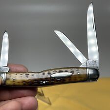 vintage CASE TESTED knife GREEN BONE STOCKMAN KNIFE 1920-1940 picture