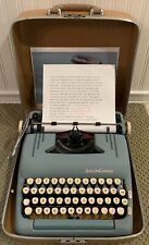 1956 Smith Corona Silent Super  Alpine Blue 5T Series Portable Typewriter PICA picture