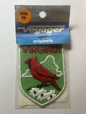 Vintage Virginia Cardinal State Bird Patch Voyager Travel Souvenir Badge NOS New picture