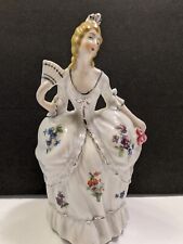 VTG Victorian Lady Figurine Japan Made Cork In Bottom picture