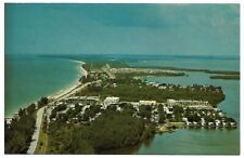 Longboat Key Florida FL Aerial View Looking North Coast Vintage Postcard picture