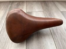 *VINTAGE* PERMACO 938 Brown Leather Bicycle Saddle RARE picture