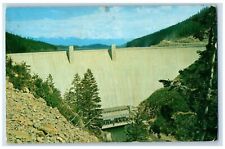 c1960's Hungry Horse Dam Multi Purpose Project Flat Head County MT Tree Postcard picture