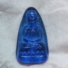 thai Amulet Leklai Kaew Successfully Summoned LP Tuad Blue Color Authentic Luck picture