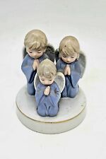 Porcelain Trio of Angels Praying Figurine picture