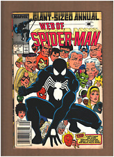 Web of Spider-man Annual #3 Newsstand Marvel 1987 Black Costume VG/FN 5.0 picture