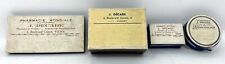 Antique 1910s Lot of (4) Pharmacy Paper Pill Box France Vichy Carnot Boulevard picture