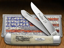 Case xx Knives Trapper Psalm 23 Natural Bone Bible Pocket Knife Stainless 08795 picture