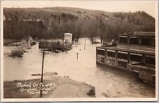 1927 Springfield, Vermont FLOOD RPPC Photo Postcard 