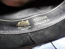 Vintage Stetson 'The Gun Club' Black Western Cowboy Hat   Size:  7. 1/4 4X XXXX picture