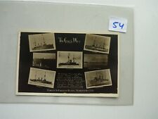 VINTAGE 1910-15 POSTCARD  WAR SHIP  GREAT WAR 1915-18  NO54 picture
