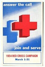 Vtg 1952 Support The 1951 Red Cross Fund (March 1-31) Postcard (30 Of 1000) picture