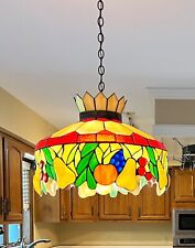 Tiffany style stained glass hanging lamp picture