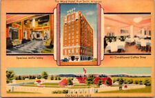Postcard The Ward Hotel Looby Coffee Shop Fort Smith AR Arkansas picture