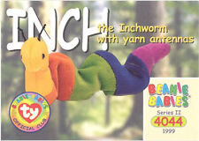 TY Beanie Babies BBOC Card - Series 2 Common - INCH the Inchworm (w/Yarn Antenna picture