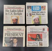 Lot of Collectible Historical Newspapers / Osama Bin Laden Michael Jackson Death picture