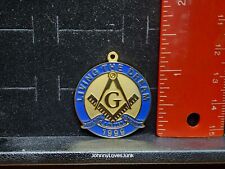 Vintage Masonic Keychain Lost And Found Tag Grand Lodge Charleston WV  picture