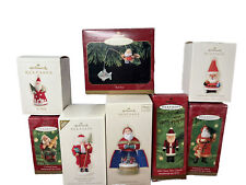 8 Hallmark Keepsake Christmas Ornaments Santa Variety picture