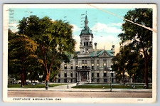 c1920s Court House Marshalltown Iowa Antique Postcard picture