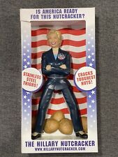 Hillary Clinton Nutcracker w/ Stainless Steel Thighs NEW in Box Limited Edition picture