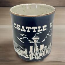 Vintage Smith-Western Seattle Mug USA Washington Coffee Speckled Blue Japan picture