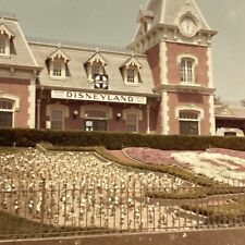 GD Photograph Entrance Front Disneyland 1960-70's Flowers Mickey Mouse picture