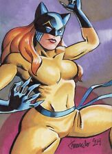 ORIGINAL The Avengers - Hellcat 1/1 Hand Drawn Sketch Card comic ACEO PSC Art picture