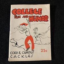 RARE ORIGINAL VINTAGE “ College Fun And Humor” 1948 Padell Risqué Jokes VG picture