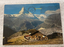 Postcard Switzerland Zermatt Sunnegga Matterhorn Postmarked 1975 47B-867L picture