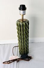 Modern Table Lamp Green Ceramic Geometric Scallopped picture