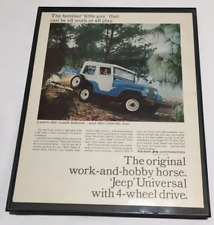 Vintage Jeep Wrangler Automotive Framed  Magazine AD Garage Advertisement picture