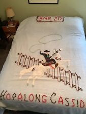 Vintage Hopalong Cassidy Bar 20 Chenille Bedspread 76