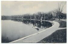 Newton Centre MA Crystal Lake Old Postcard Massachusetts picture