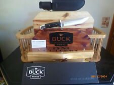 Buck 124 Frontiersman Bowie Knife 420 HC Micarta Handle Leather Sheath NIB picture
