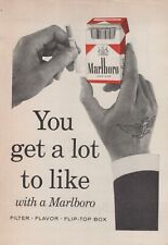 1957 Marlboro You Get A Lot to Like - Cigarettes Vintage Magazine Print Ad Page picture