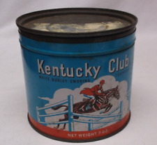 Vintage Kentucky Club Round Tobacco Tin Can picture