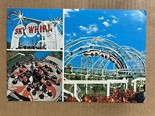 Postcard Gurnee IL Illinois Marriott's Great America Roller Coaster Sky Whirl picture