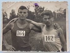 Handsome Young Guys Affectionate Couple Men Hugging Gay Interest Vintage Photo picture