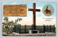 Postcard Serra Monument San Diego California CA, Antique B14 picture