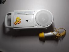 Tweety Bird Radio cassette Player W/ Mic Lt 401 twe Toshiba Looney Tunes 1999 picture